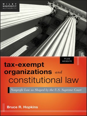 cover image of Tax-Exempt Organizations and Constitutional Law